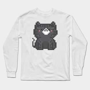 Pixel Quiet Cat 24 Long Sleeve T-Shirt